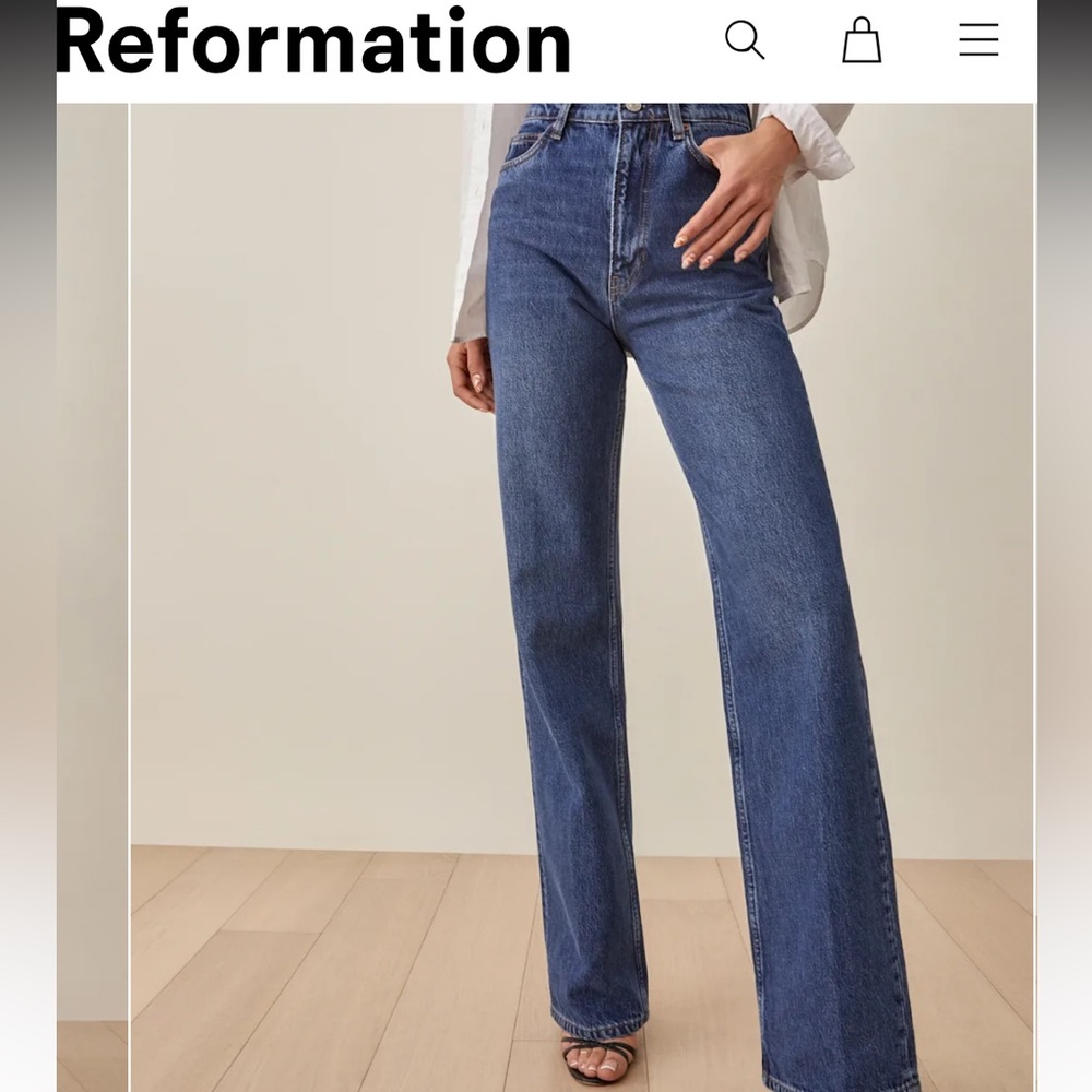 Reformation Wide Leg Jeans NWT